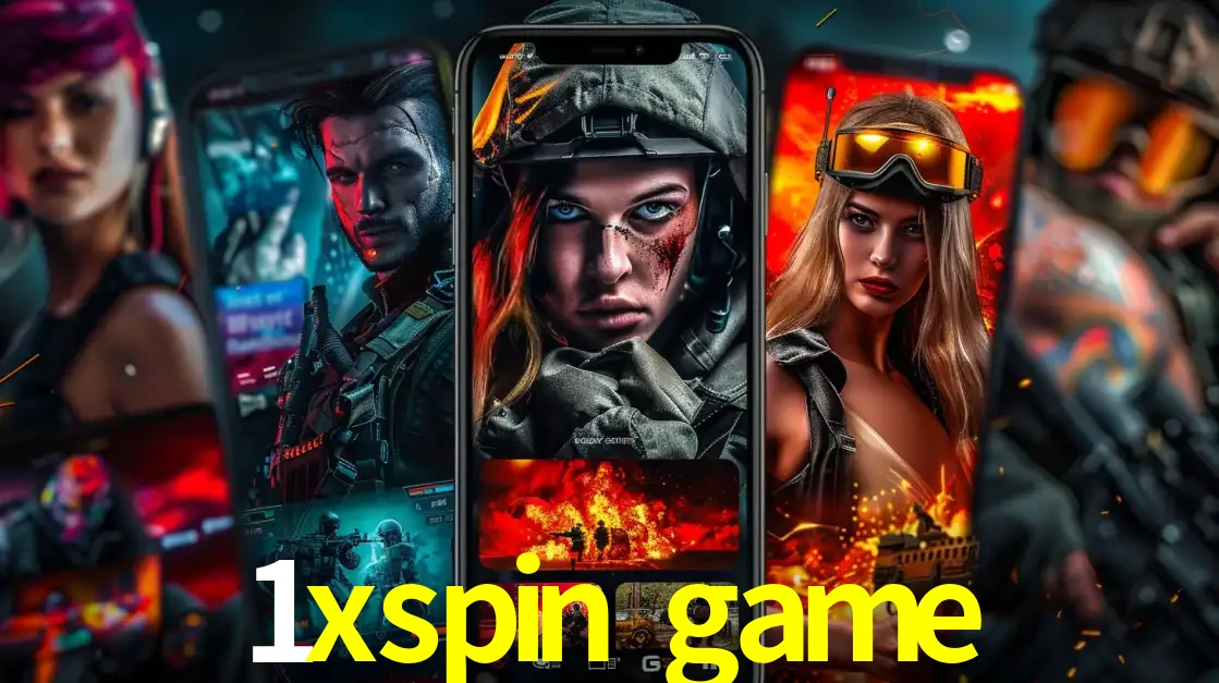 Montagem de telas de celular mostrando diversos personagens, masculinos e femininos, de um jogo de tiro, ilustrando a diversidade de equipes de e-sports para apostar no 1xspin game.